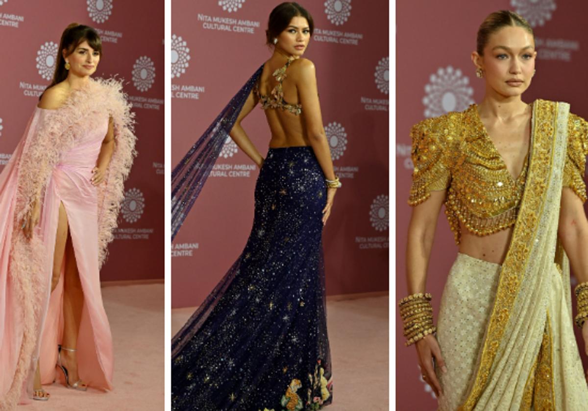 Penélope Cruz, Zendaya y Gigi Hadid, espectaculares en la alfombra roja más glamurosa de la India