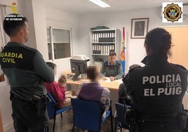 Los tres detenidos.