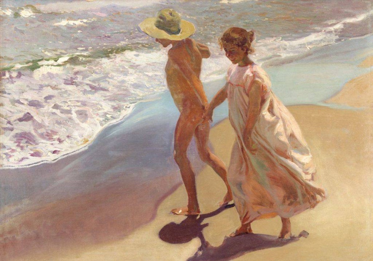 Cuadro 'Al agua', obra de Joaquín Sorolla.