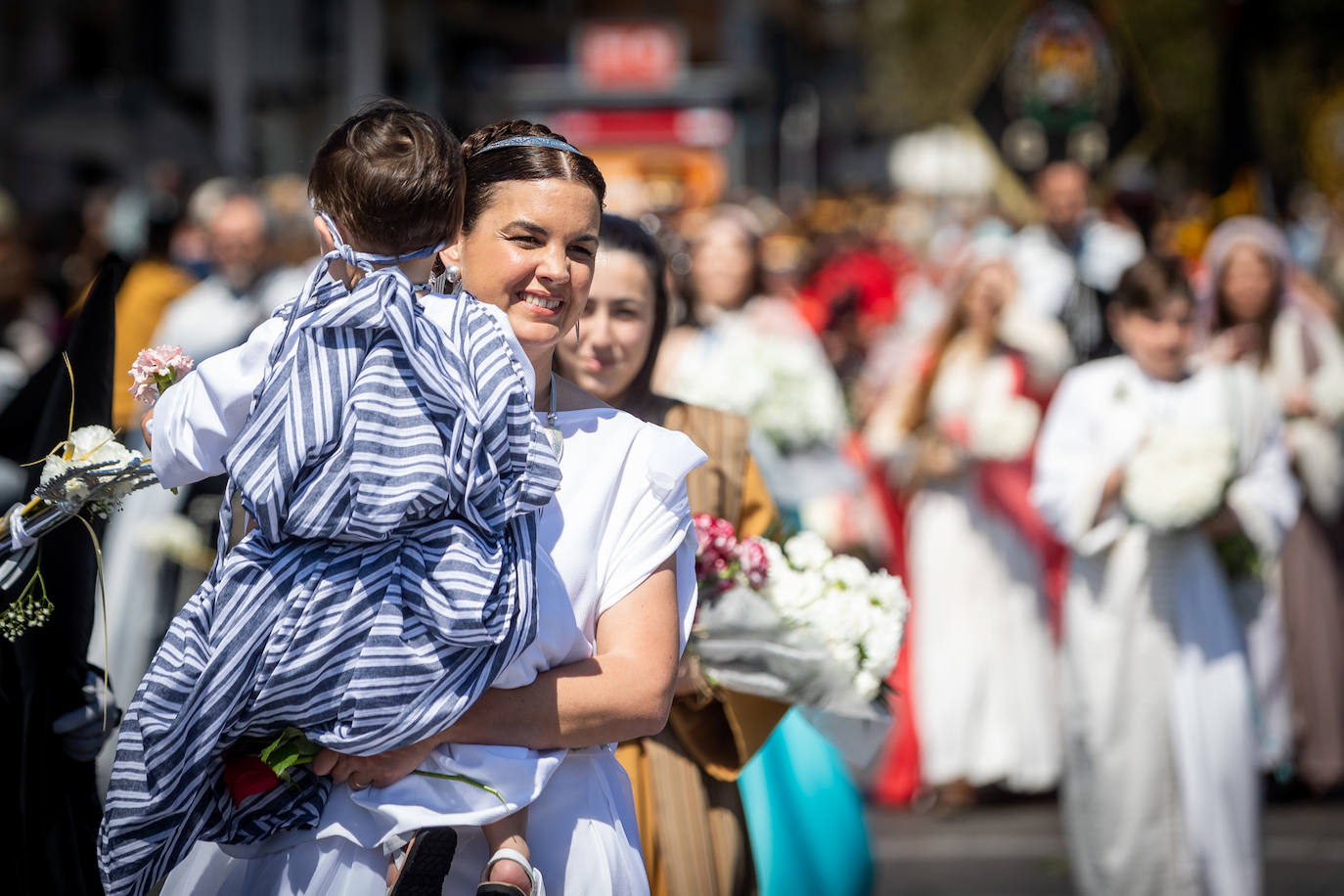 Los políticos, en el Desfile de Resurrección de la Semana Santa Marinera 2023