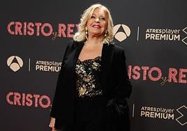 Bárbara Rey en la premiere de la serie 'Cristo y Rey'.