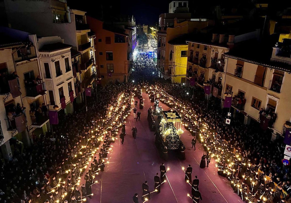 Un evento religioso en Sagunto.