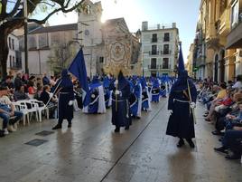 Procesión en un municipio de la Ribera.