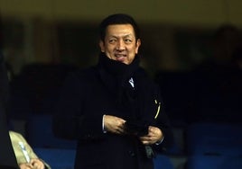 Peter Lim, durante un partido del Valencia CF, en una imagen de archivo.