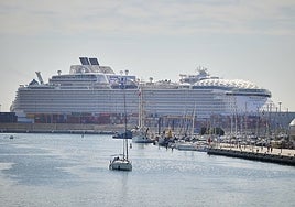 Un crucero en la Marina Real de Valencia.