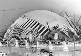 Así se construyó l'Hemisfèric de la Ciudad de las Artes y las Ciencias de Valencia