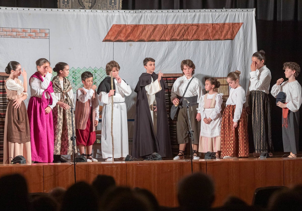 Cuadro de actores del altar de Ribarroja, ganador de los milagros.