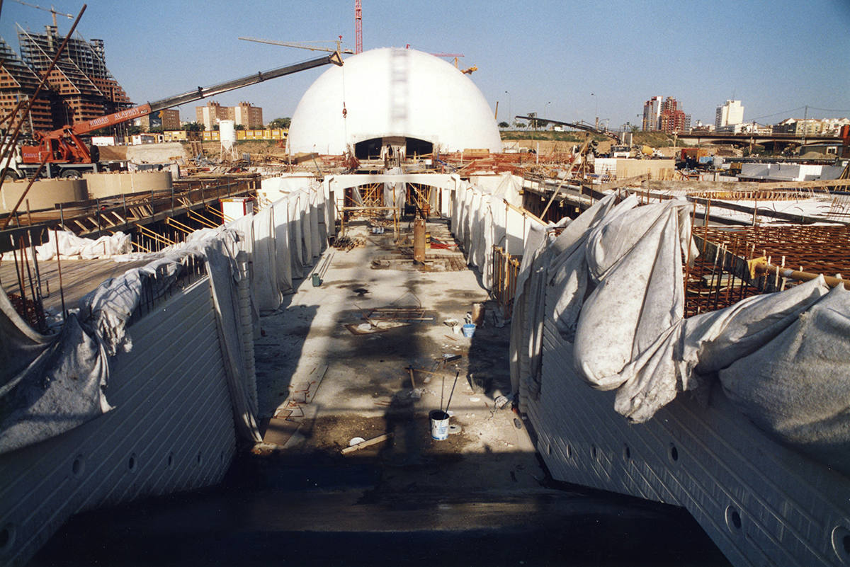 Así se construyó l&#039;Hemisfèric de la Ciudad de las Artes y las Ciencias de Valencia