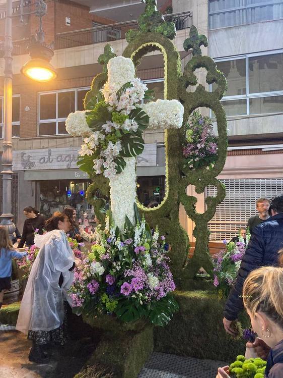 Cruz de la falla Conde Salvatierra-Cirilo Amorós, ganadora en 2022.