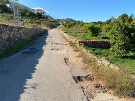 Daños en el camino de acceso a Estancaes Altes.