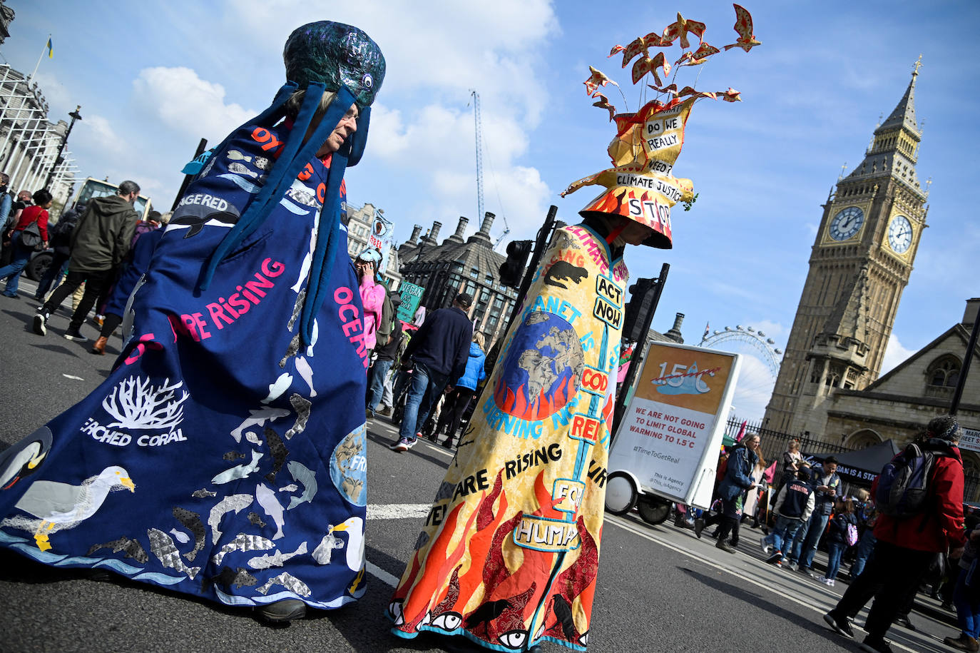 Marcha ecologista en Londres contra el cambio climático