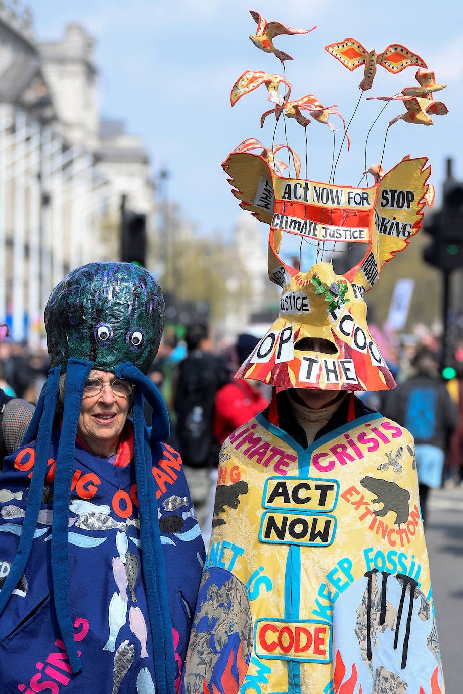 Marcha ecologista en Londres contra el cambio climático