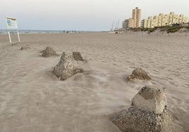 Zona en la que se extraerá arena.