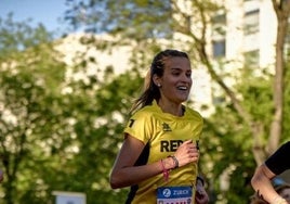 Pulido, durante su participación en 10K Zurich Rock 'n' Roll Running Series Madrid.