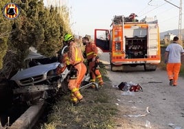 Un reciente accidente en un paso a nivel en Cullera.