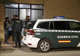 Un coche patrulla de la Guardia Civil en Valencia.