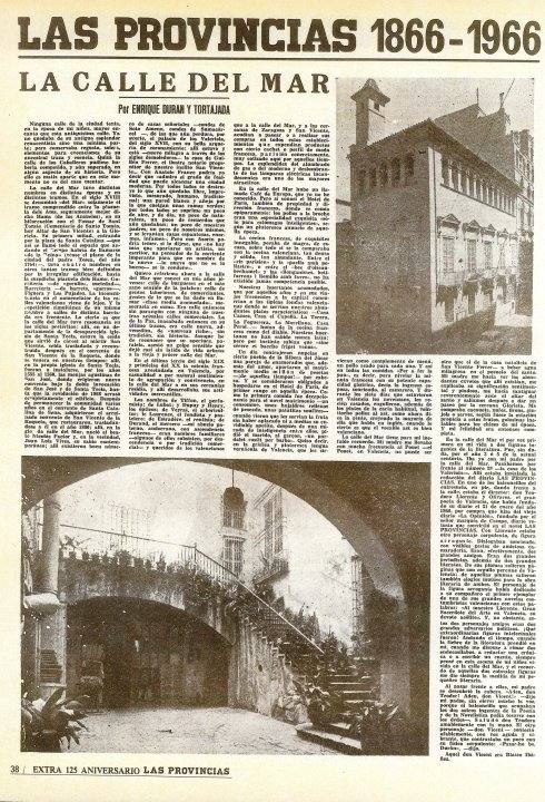 LAS PROVINCIAS se instaló en 1893 en el Palacio Valeriola.