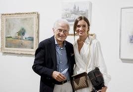 Vicente Colom con su hija María.