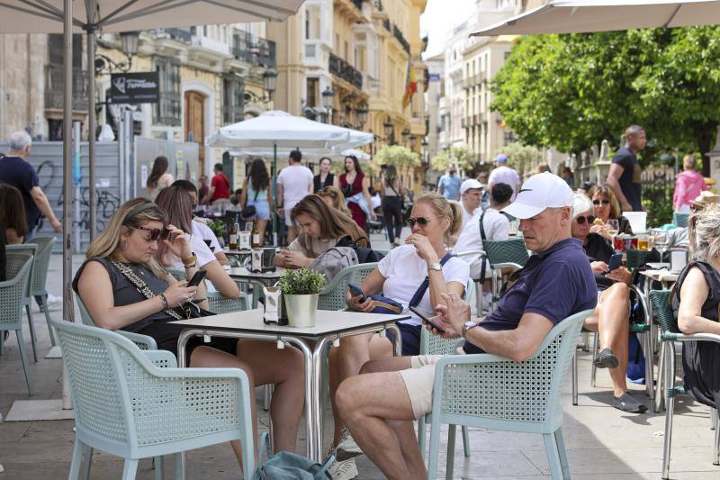 Ambientazo este domingo en las calles de Valencia