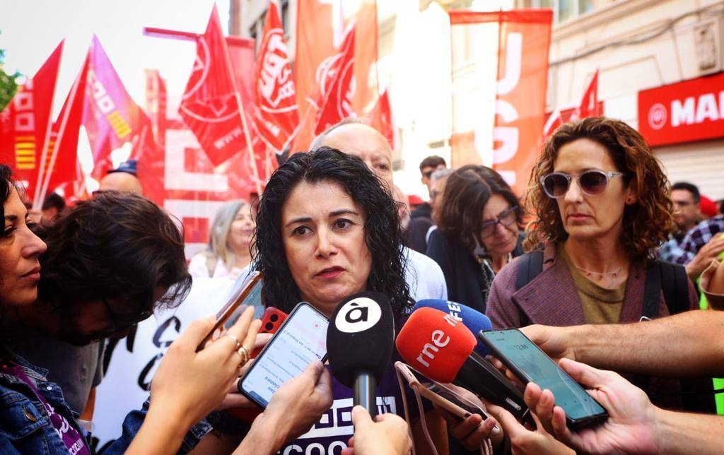 Así ha transcurrido la manifestación del 1 de mayo en Valencia