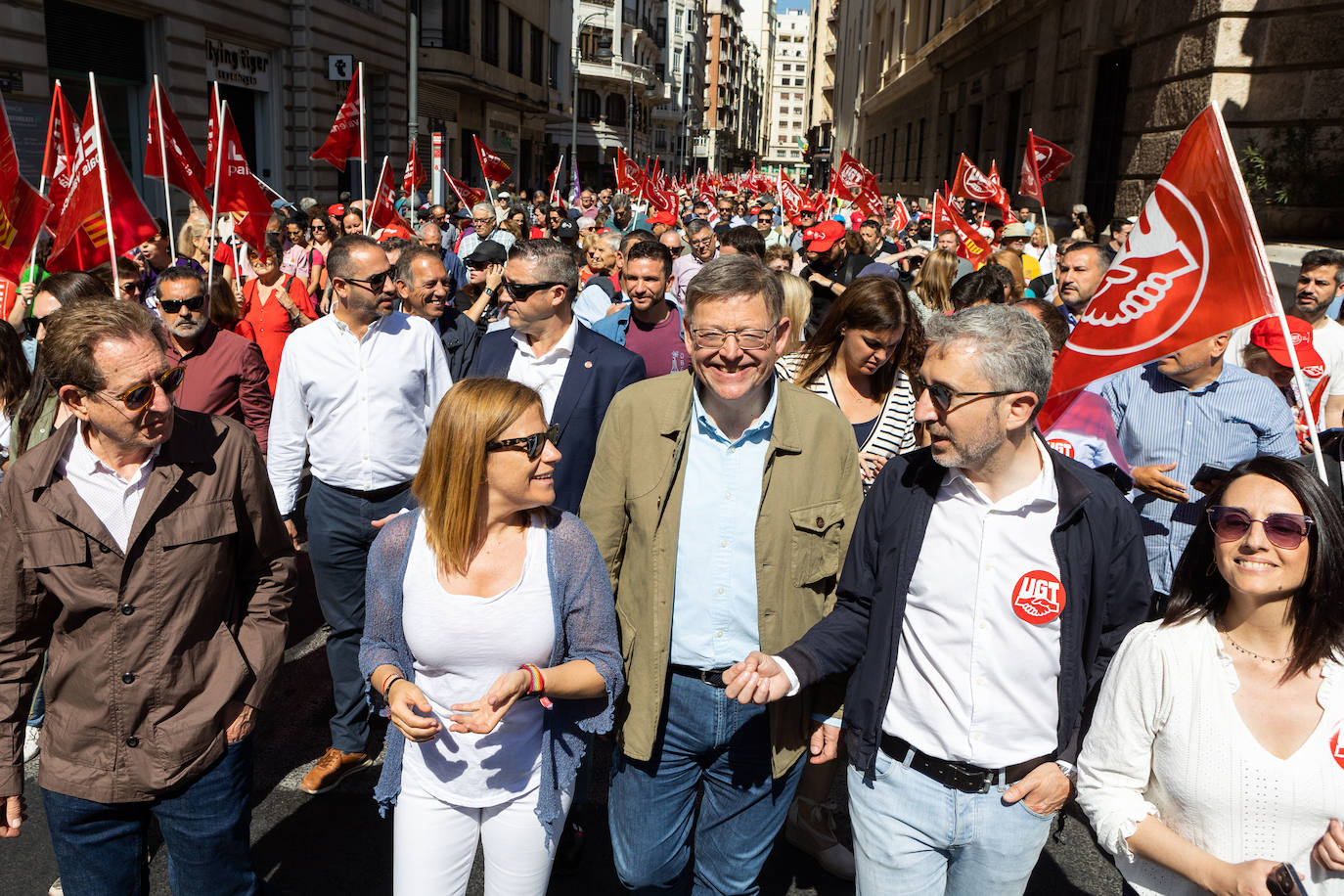 Así ha transcurrido la manifestación del 1 de mayo en Valencia