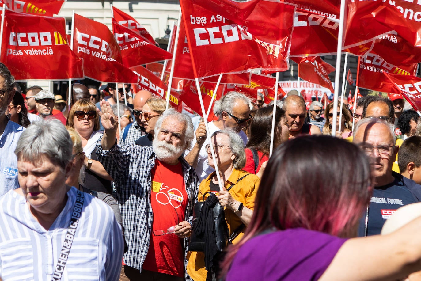 Así ha transcurrido la manifestación del 1 de mayo en Valencia