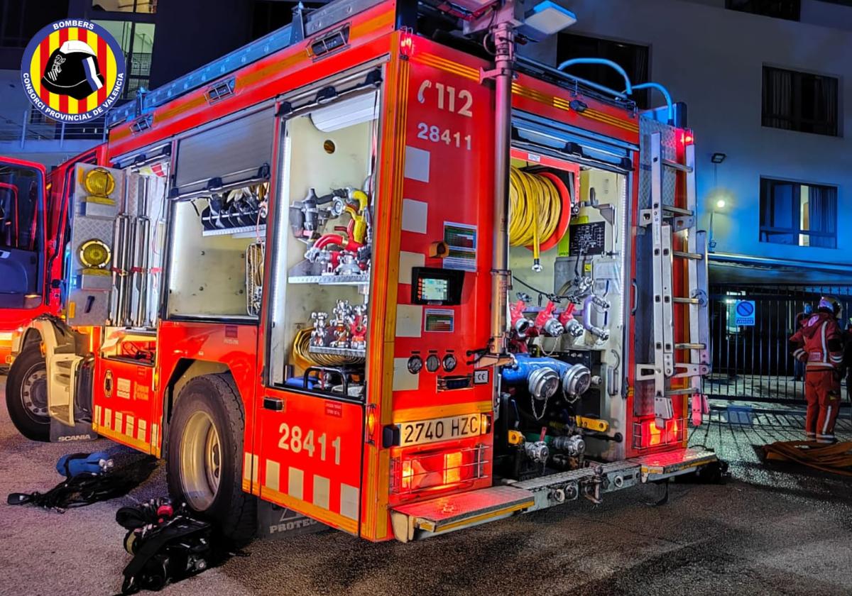 Bomberos en una actuación anterior.