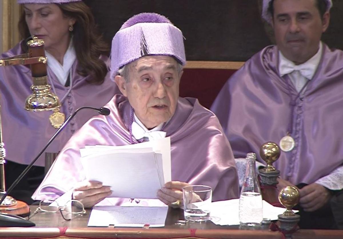 Pascual-Leone, durante el acto en la UV.