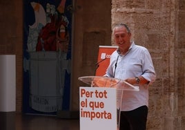 Baldoví, durante su intervención en el Centro del Carmen.