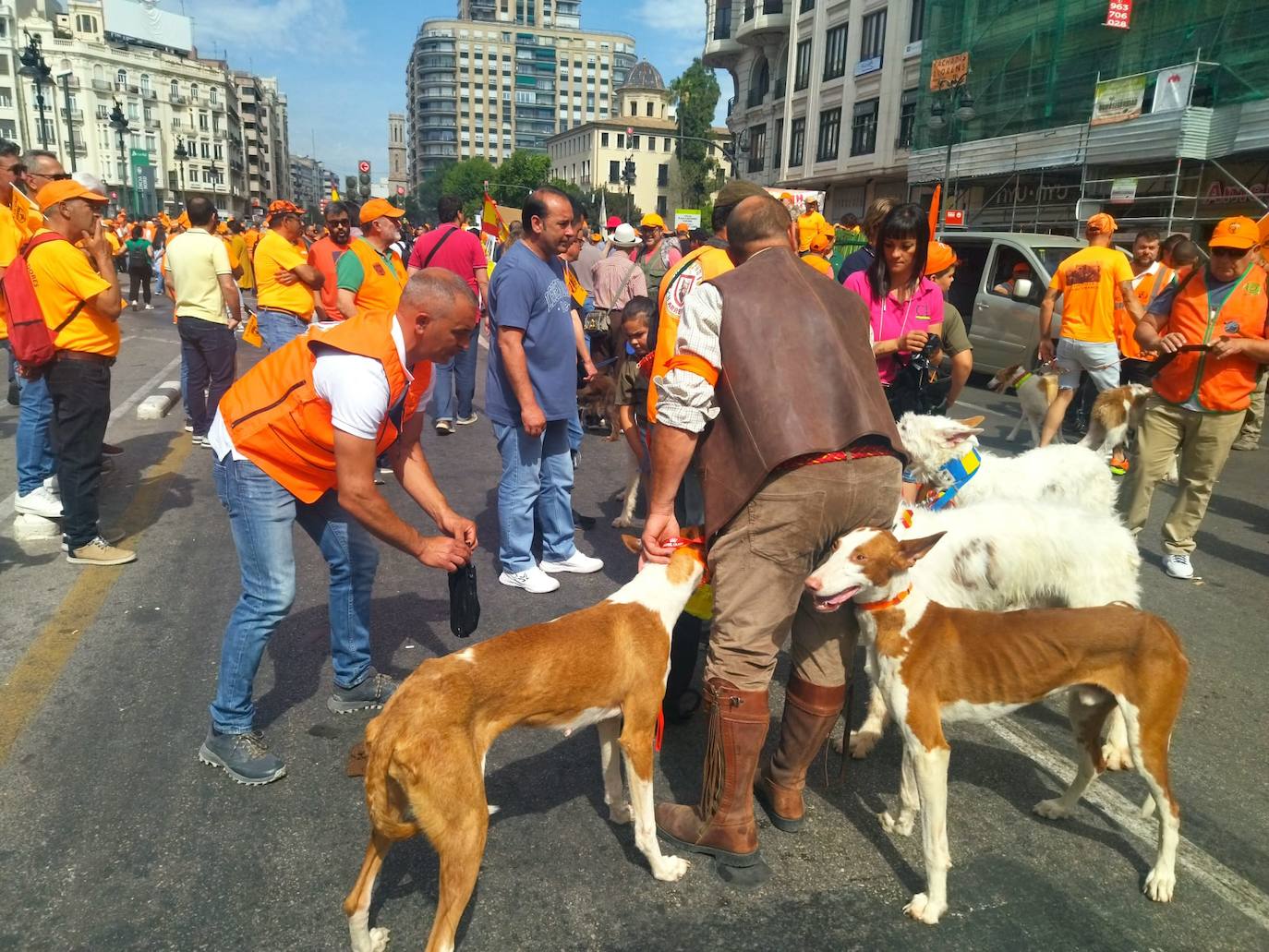 Así ha sido la manifestación en defensa de la caza celebrada en Valencia