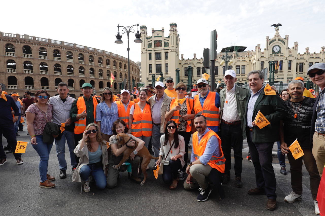 Así ha sido la manifestación en defensa de la caza celebrada en Valencia