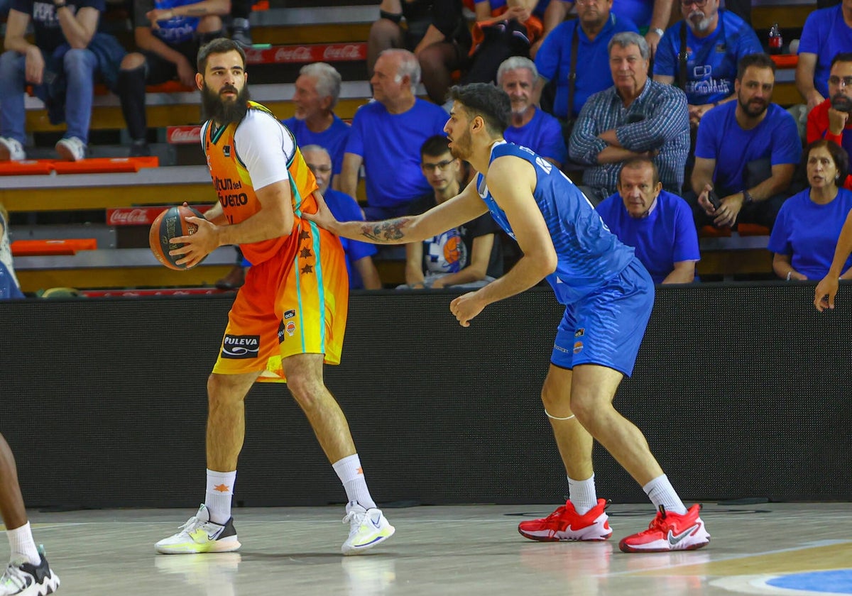 Dubljevic, durante el partido en Fuenlabrada.