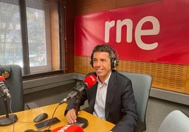 Carlos Mazón, en los estudios de RNE.