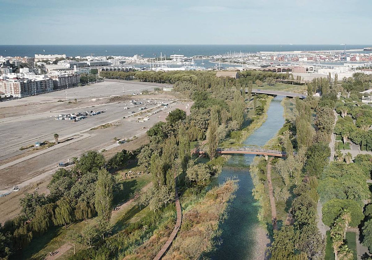 Proyecto del Parque de Desembocadura denominado como 'Con-fluir'.