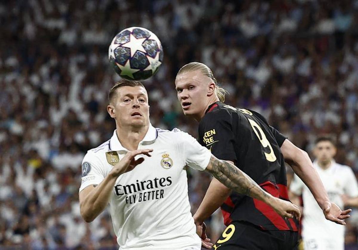 Toni Kroos y Haaland.