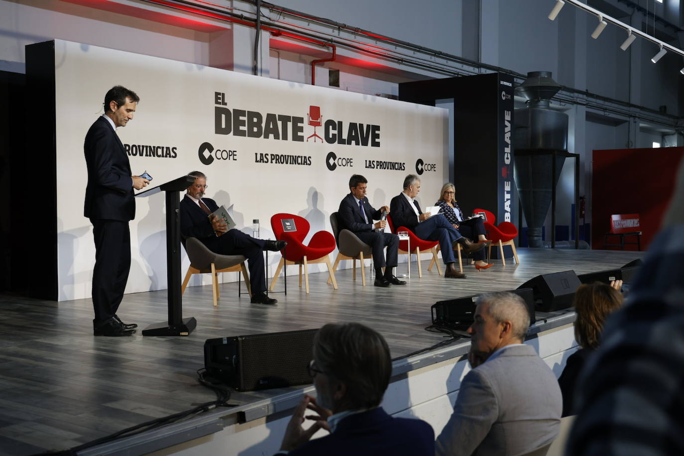 Los candidatos a presidir la Generalitat en el debate clave de LAS PROVINCIAS