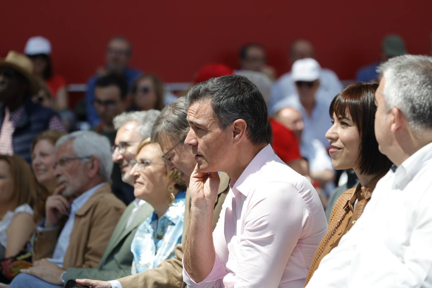 Fotos del mitin de Pedro Sánchez en Valencia antes del 28-M