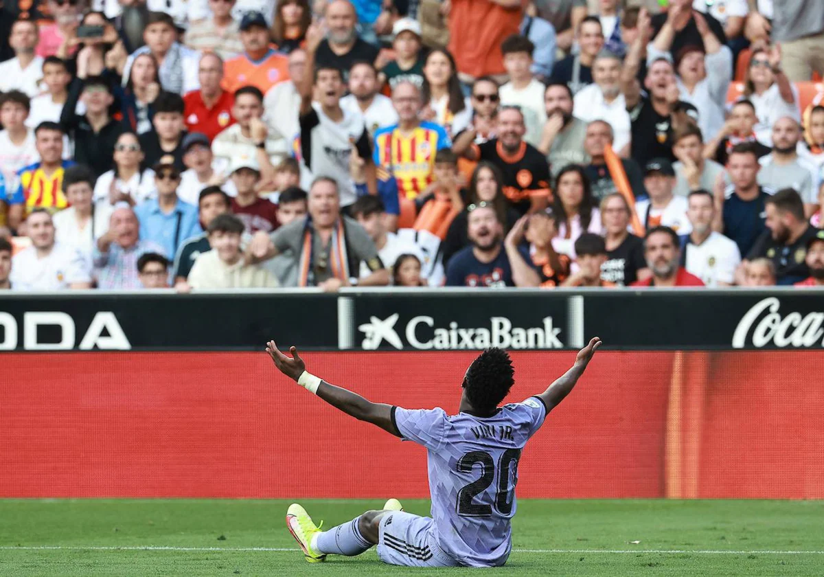 Sanction to Valencia CF for the insults to Vinícius in Mestalla