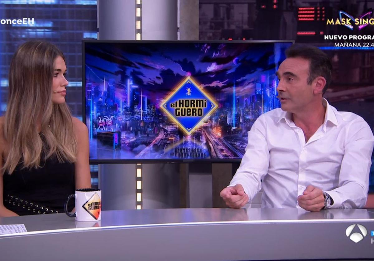 Ana Soria y Enrique Ponce este martes en 'El Hormiguero'.