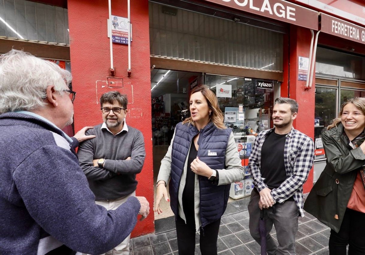 Catalá en un momento de la visita.