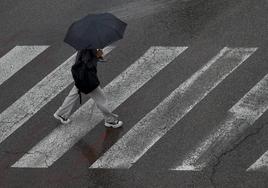 Lluvia en Valencia, imagen de archivo.