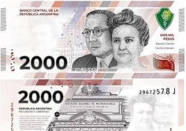 El billete nuevo de 2.000 pesos.