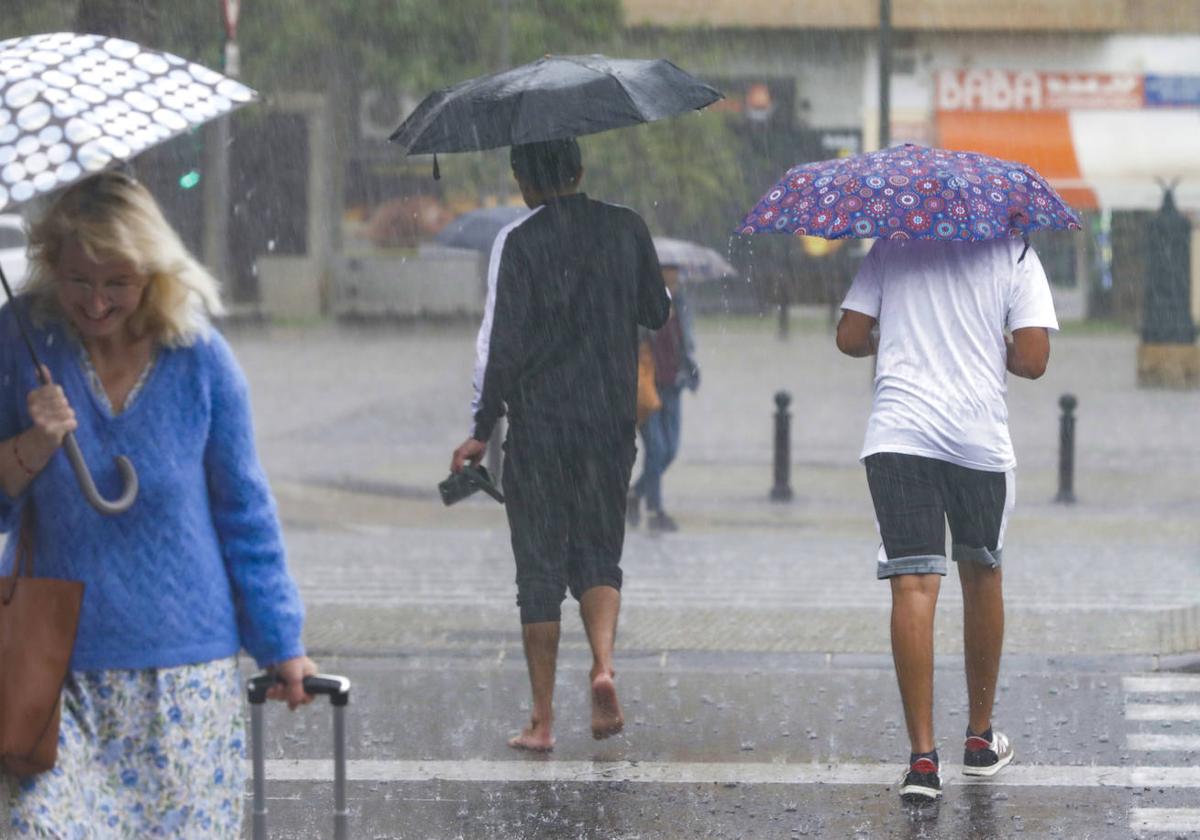 Lluvias muy fuertes en Valencia.