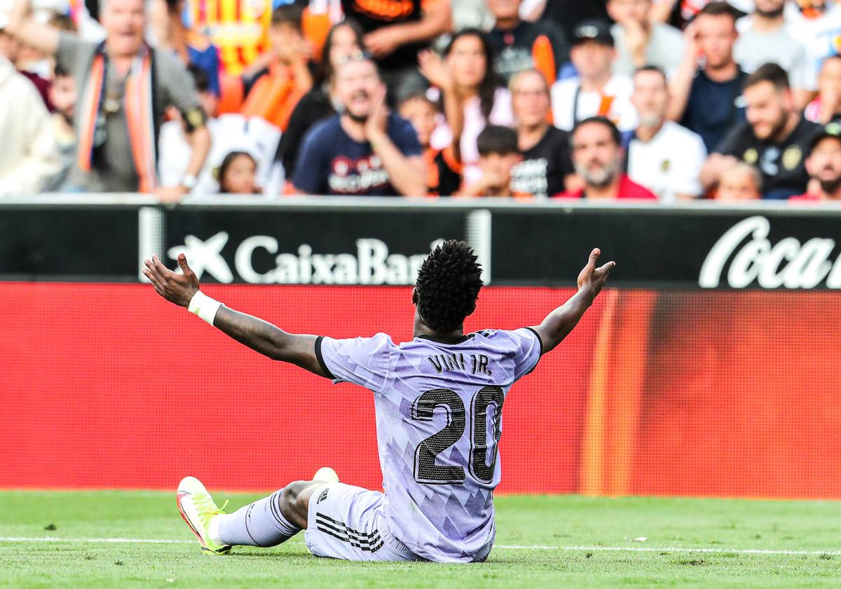 Vinícius, en Mestalla.