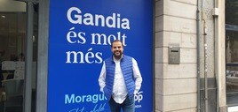 David Ronda, presidente de Nuevas Generaciones del PP de Gandia y miembro de la lista de Moragues.
