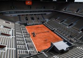 Pista central de Roland Garros.