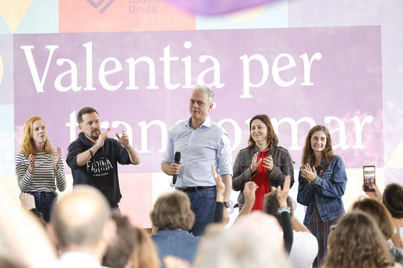 Pablo Iglesias acude al acto de Podemos en Valencia