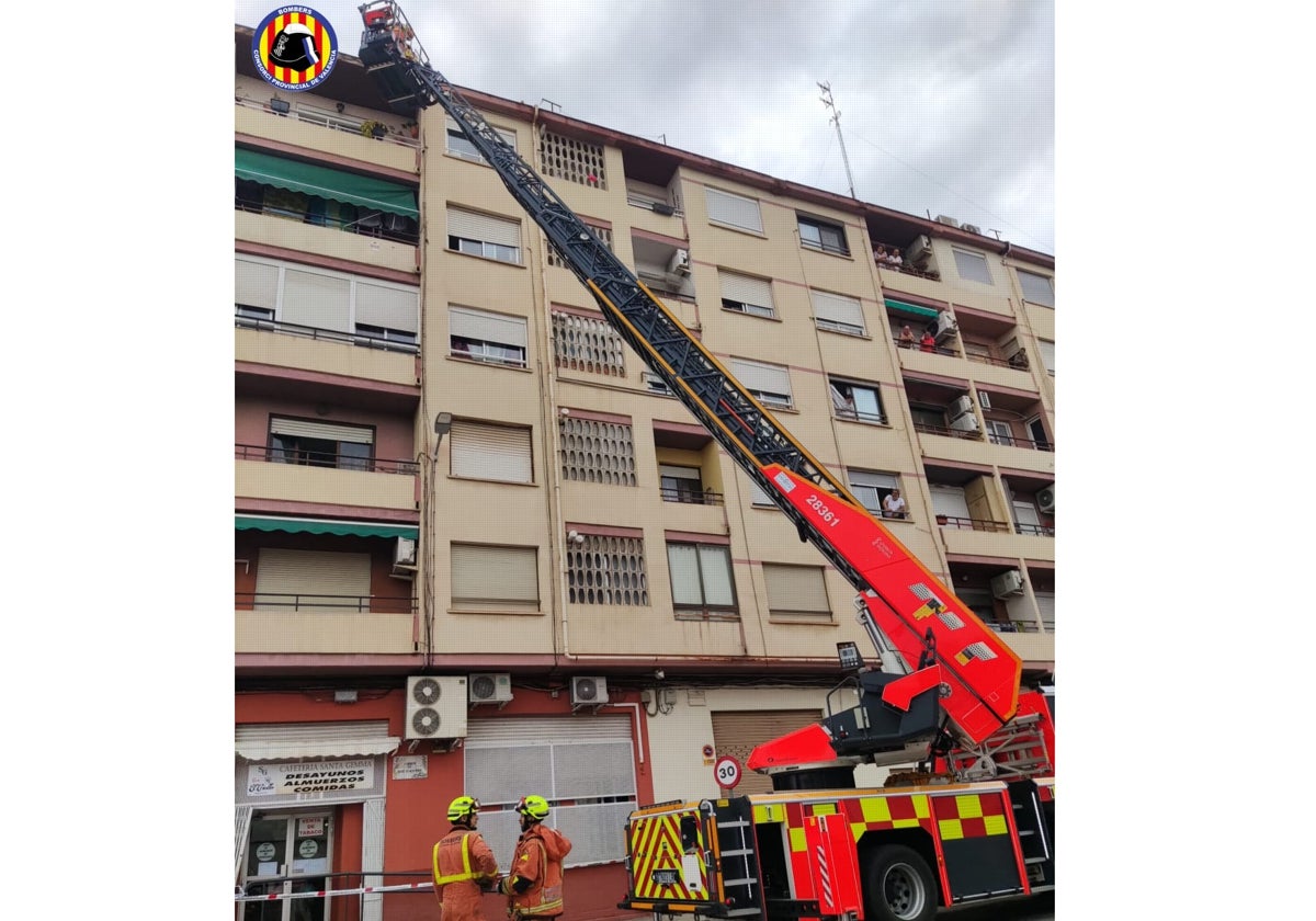 Actuación del Consorcio de Bomberos.