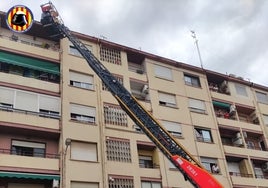 Actuación del Consorcio de Bomberos.