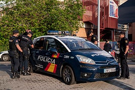 Policías nacionales, durante una intervención.